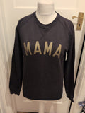 Medium Black And Gold "Mama" Pullover Jumper