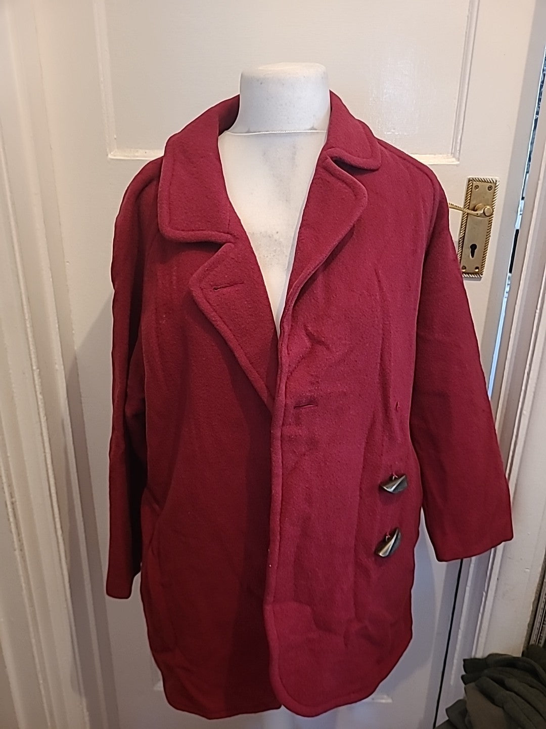 Ladies Dorothy Perkins Size 10 Purple Pure New Wool Lined Jacket