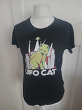 Mens Gildan Size M UFO Cat Print Tshirt