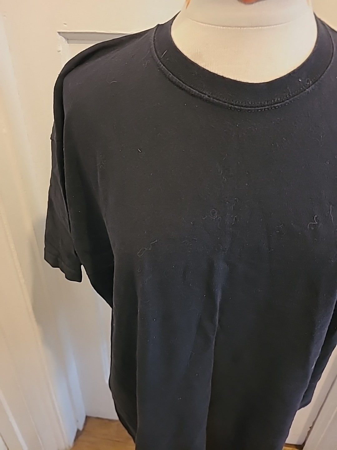 Mens Fruits Of The Loom Size XL Black Short Sleeved Tshirt