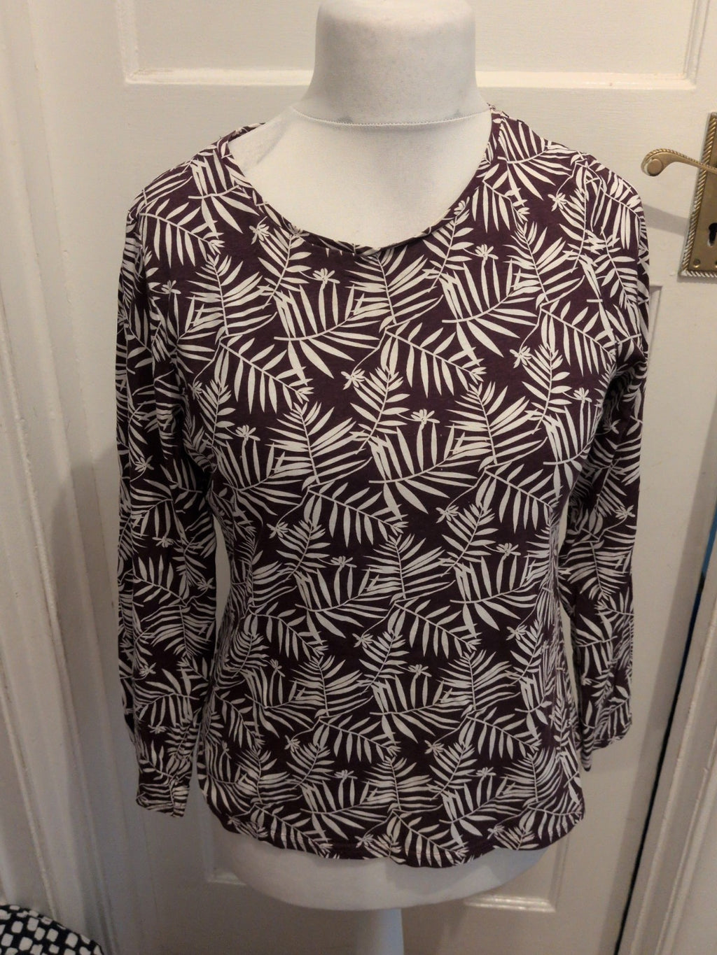 Pep&Co 16 Purple And White Floral Long Sleeve T-shirt