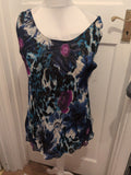 Large Reversible Blouse Sleeveless Multicoloured