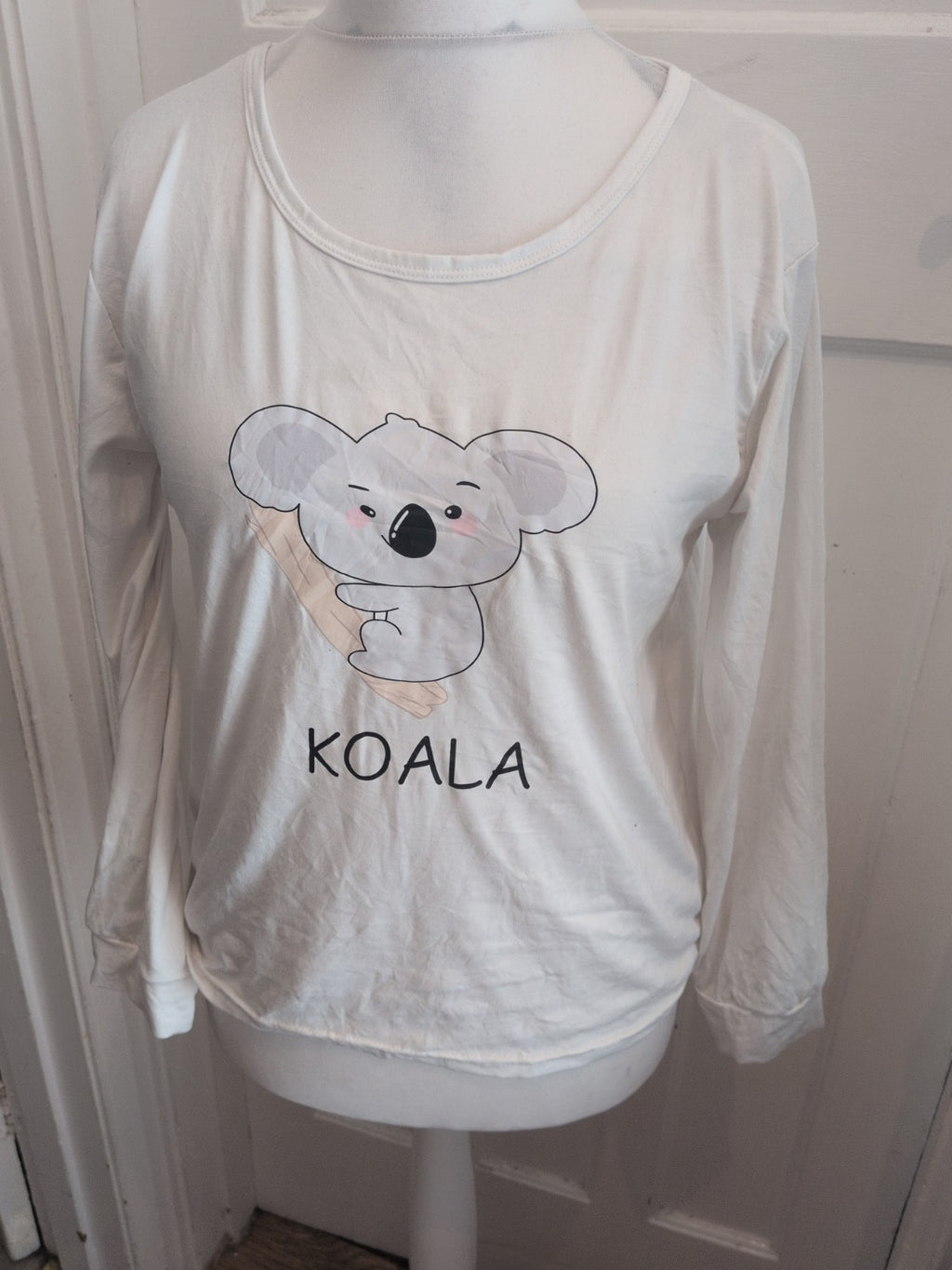 Medium White Koala T-shirt Pyjama
