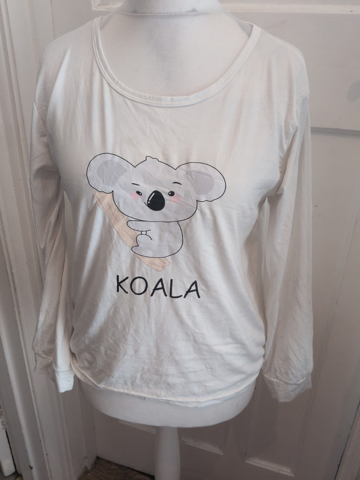 Medium White Koala T-shirt Pyjama