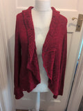 Tu 16 Red Knit Cardigan