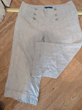 Betty Jackson Black 18 Stone Mix Strip Cropped Trousers