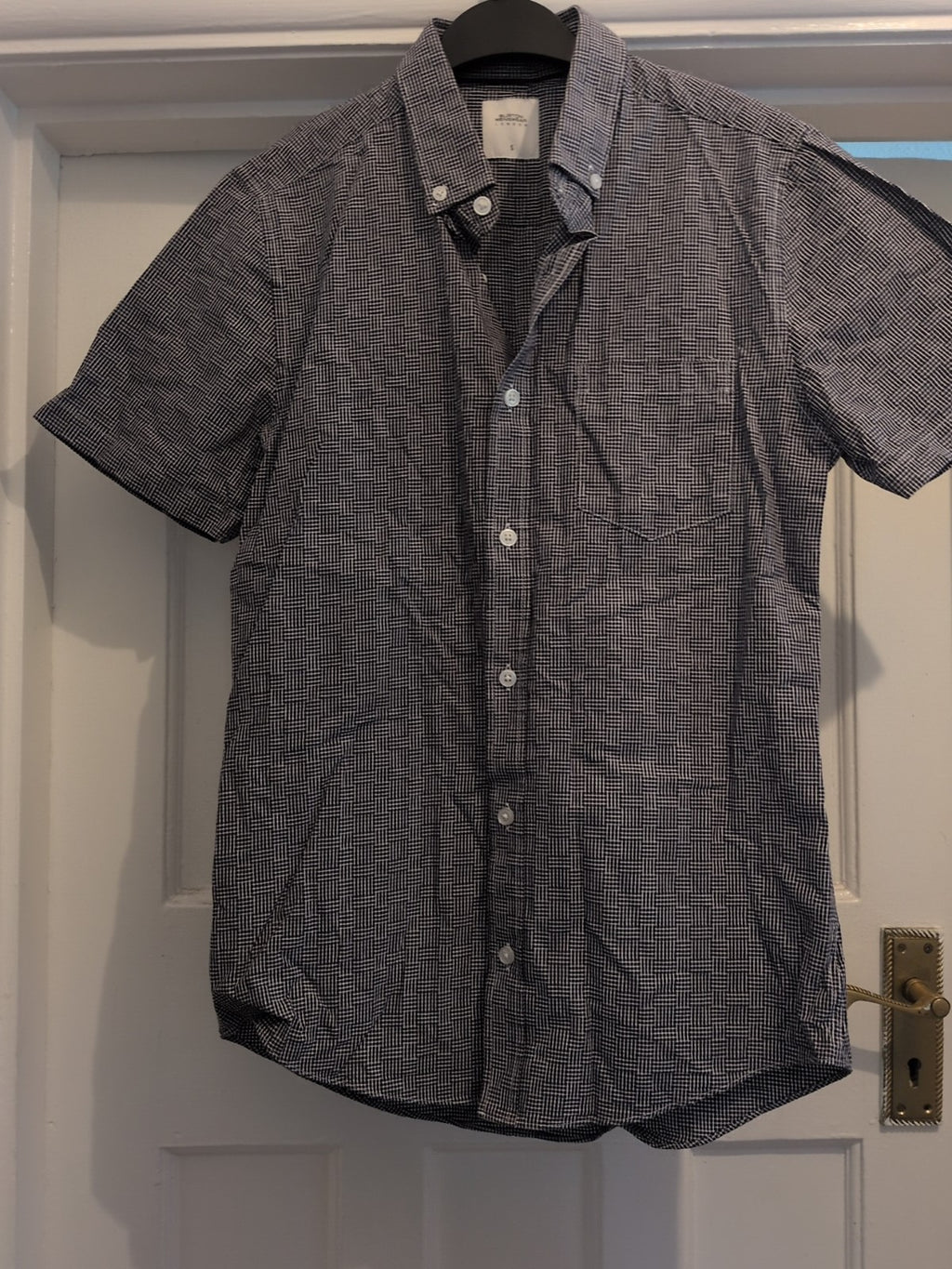 Burton Small Navy And White Short Sleeve Shirt