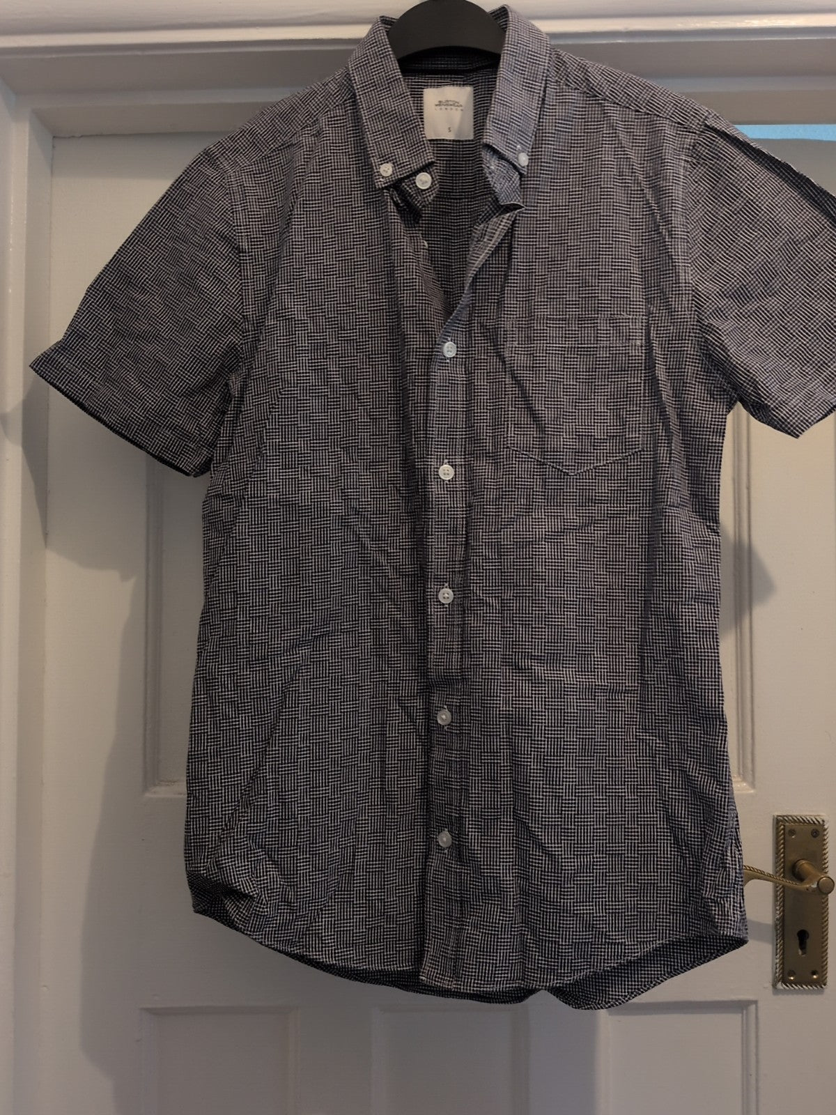 Burton Small Navy And White Short Sleeve Shirt