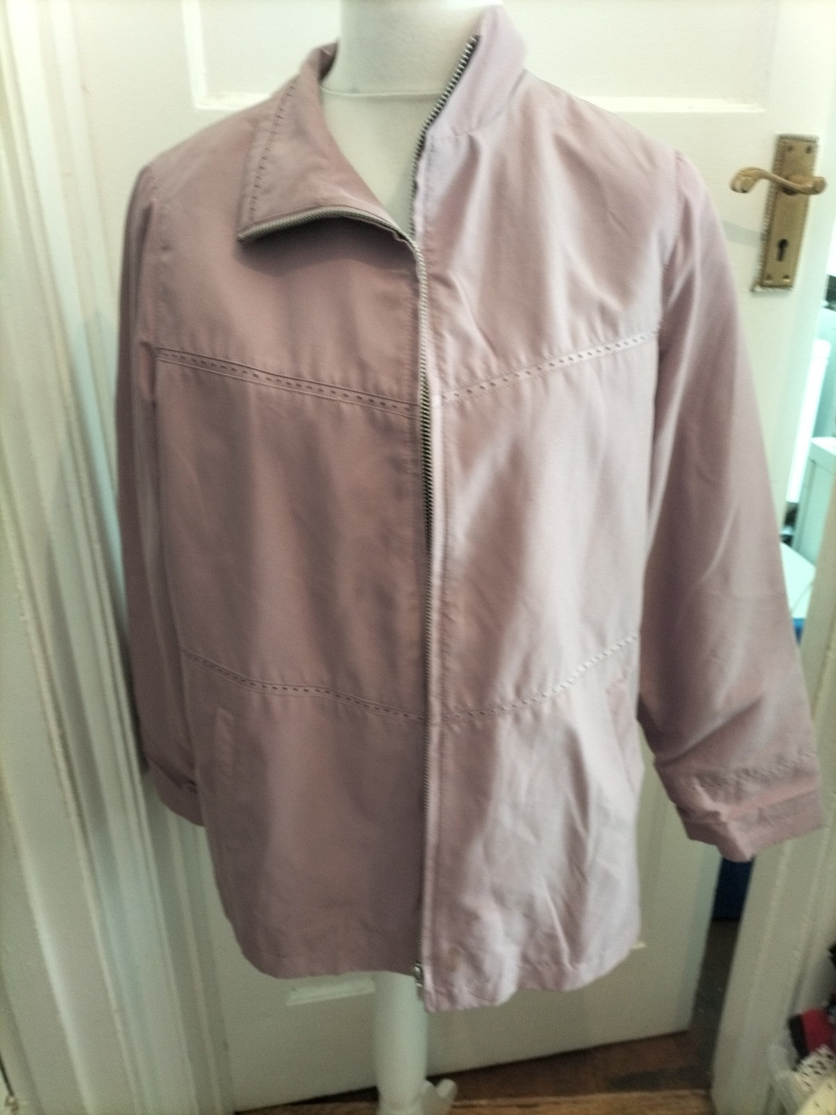 EWM 14 Pale Purple Padded Full Zip Jacket marks on sleeve will need washing