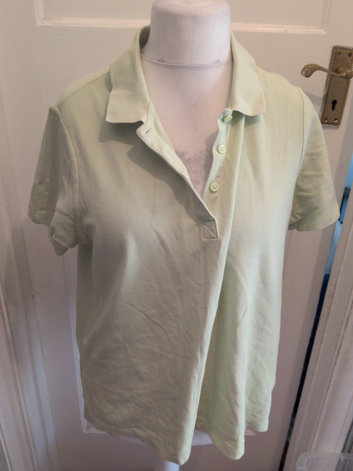 M&S Collection 20 Pale Green Short Sleeve Polo