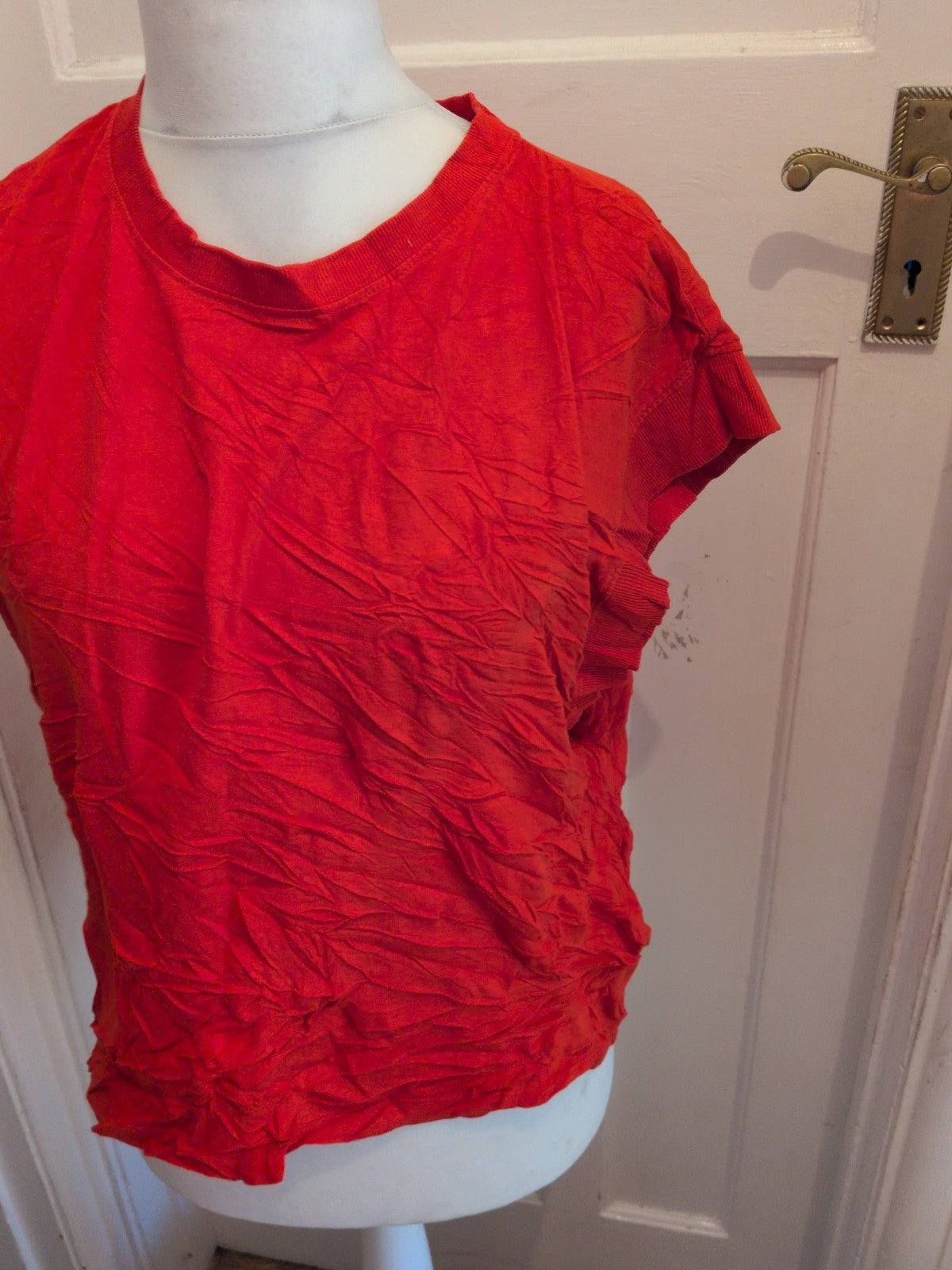 Zara XL Ladies T-shirt Short Sleeve Red