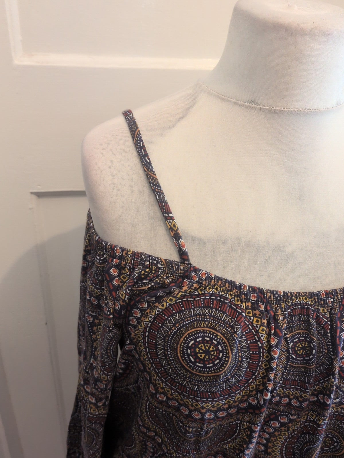 Papaya 14 Multi Aztec Half Sleeve Blouse