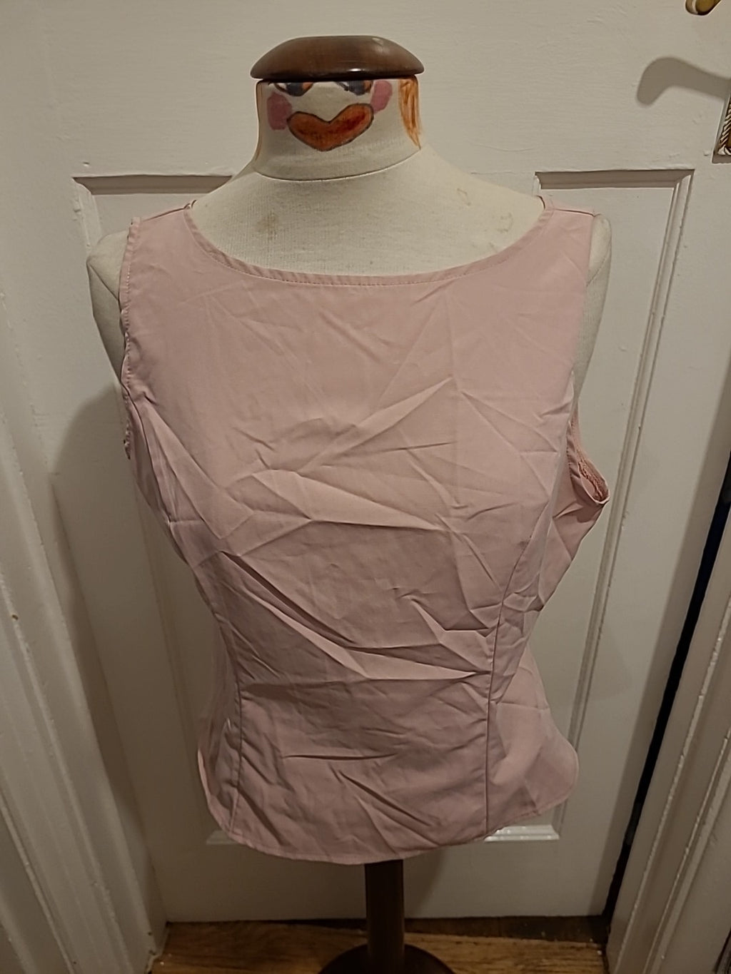 Ladies Shein Size Large Pink Open Back Top