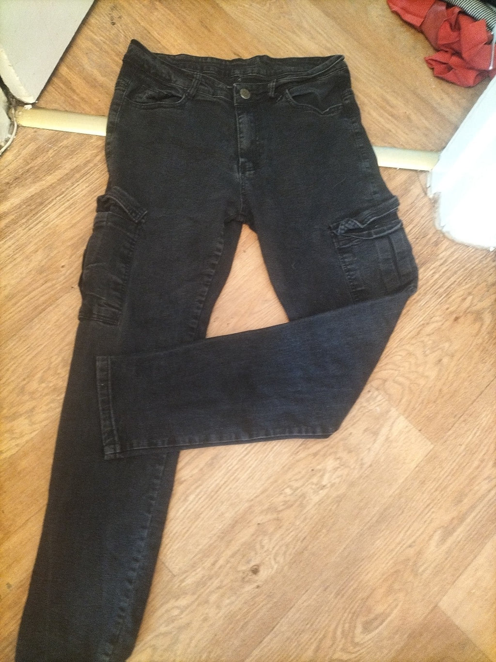 Shein Medium Denim Cargo Jeans