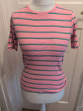M&S Collection Pink And Green 10 Short Sleeve T-shirt