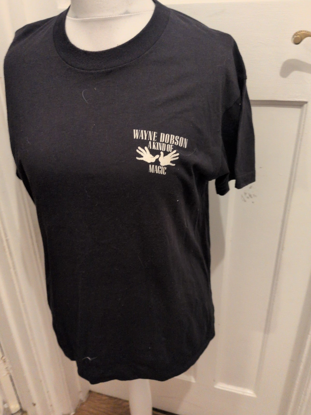 Wayne Dobson Large Black Print T-shirt