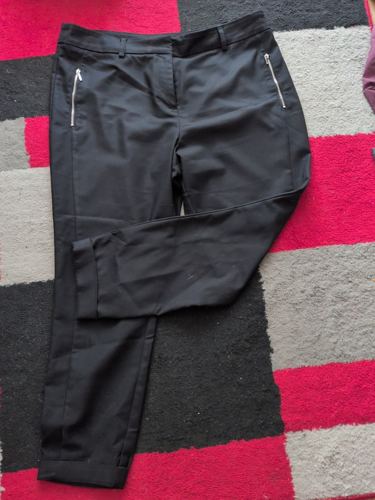 Papaya 16 Black Smart Trousers