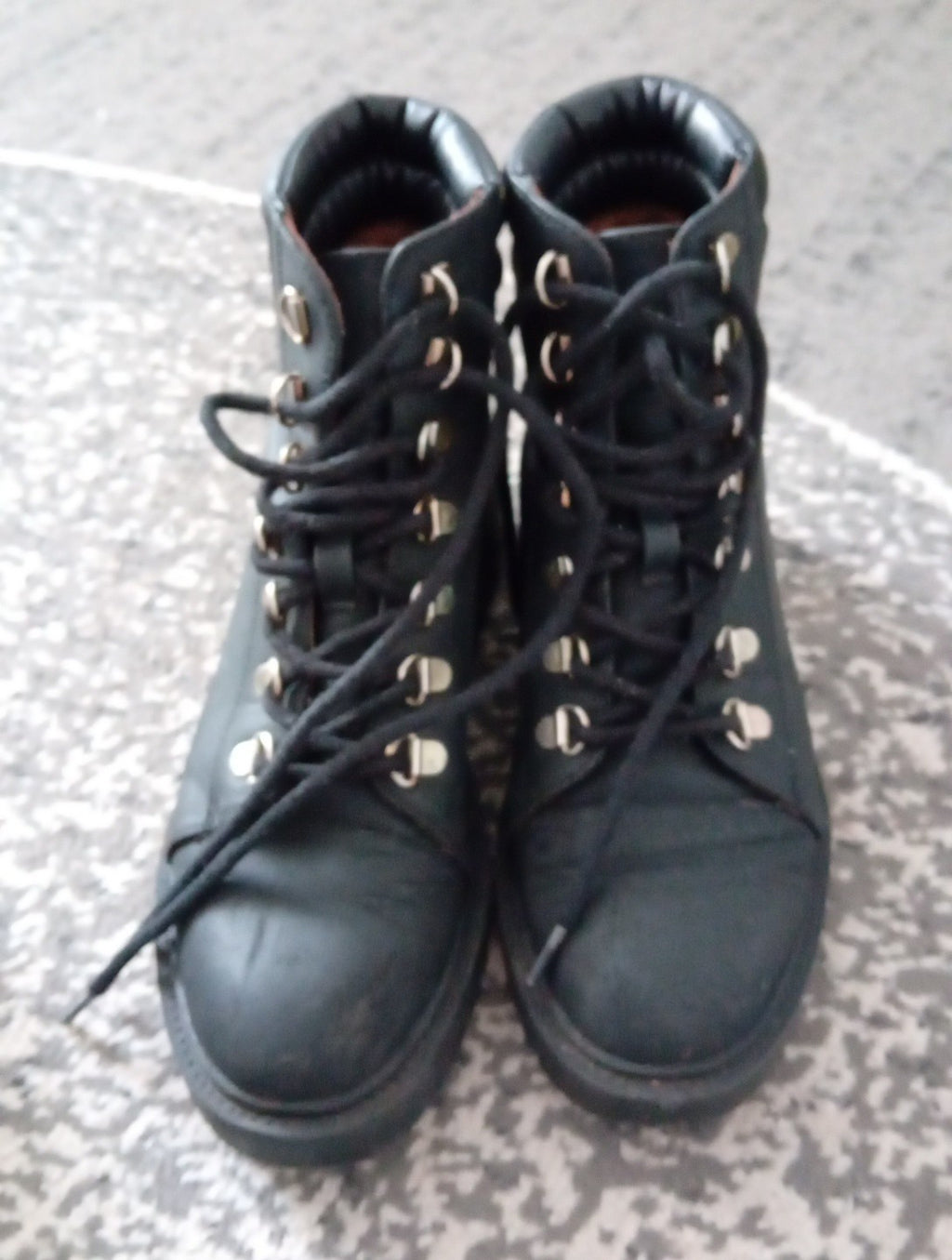 Ladies Primark Lace Up Boots Size 4 Primark Free Delivery