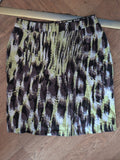 Marks And Spencer 12 Lime Pattern Skirt