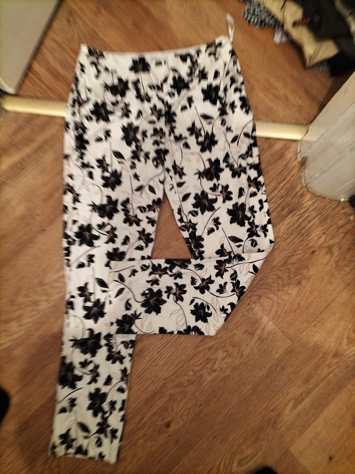 Peacocks 10 Floral Trousers Multicoloured