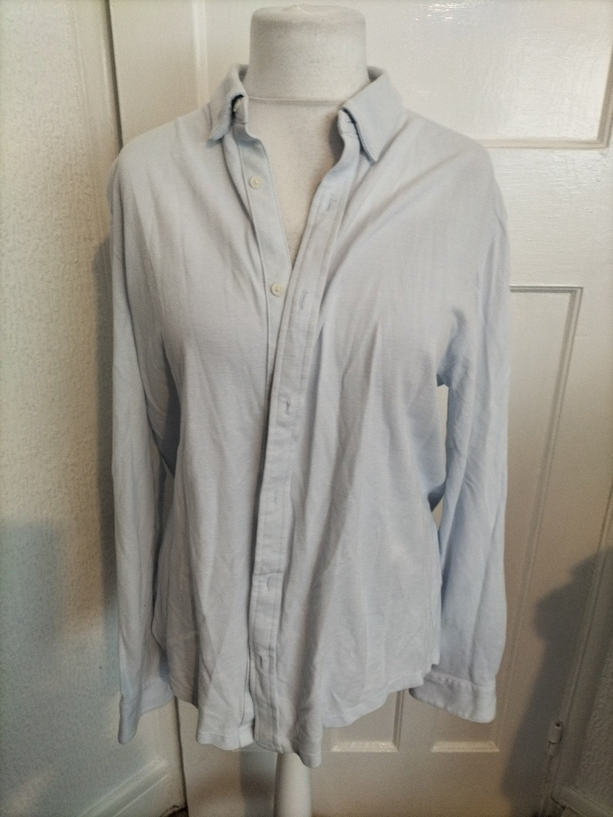 Mens Matalan Size XL Pale Blue Long Sleeved Shirt