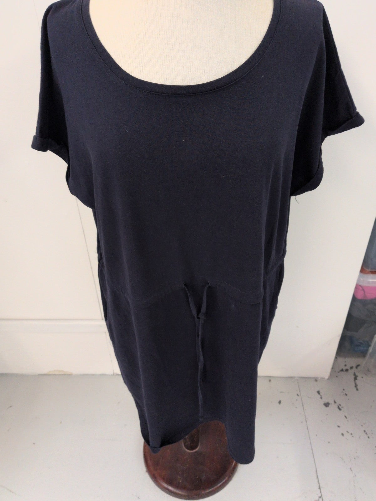 Love Leisure 20 Navy Short Sleeve Dress