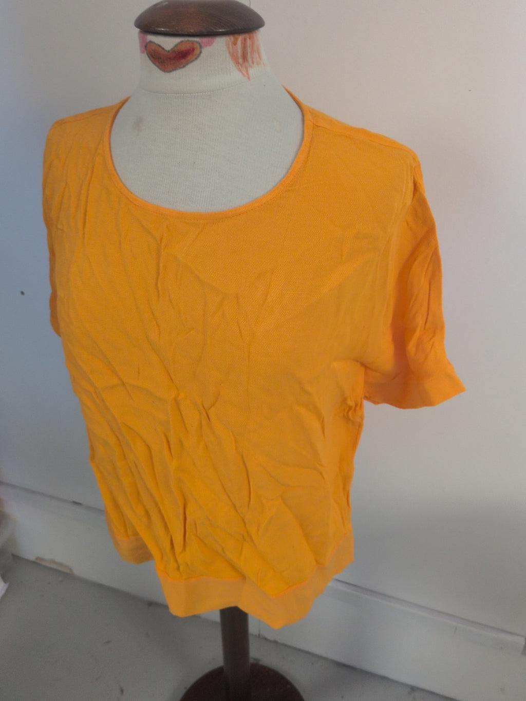 River Island 8 Orange Short Sleeve Blouse