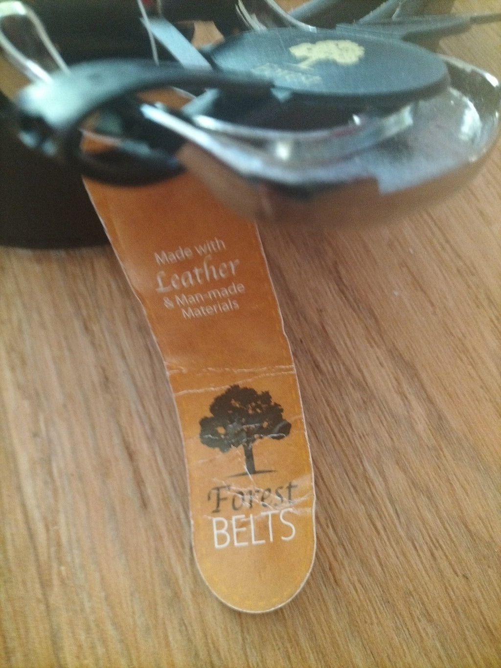 Brand New Mens Forest Size XXL Brown Leather Belt