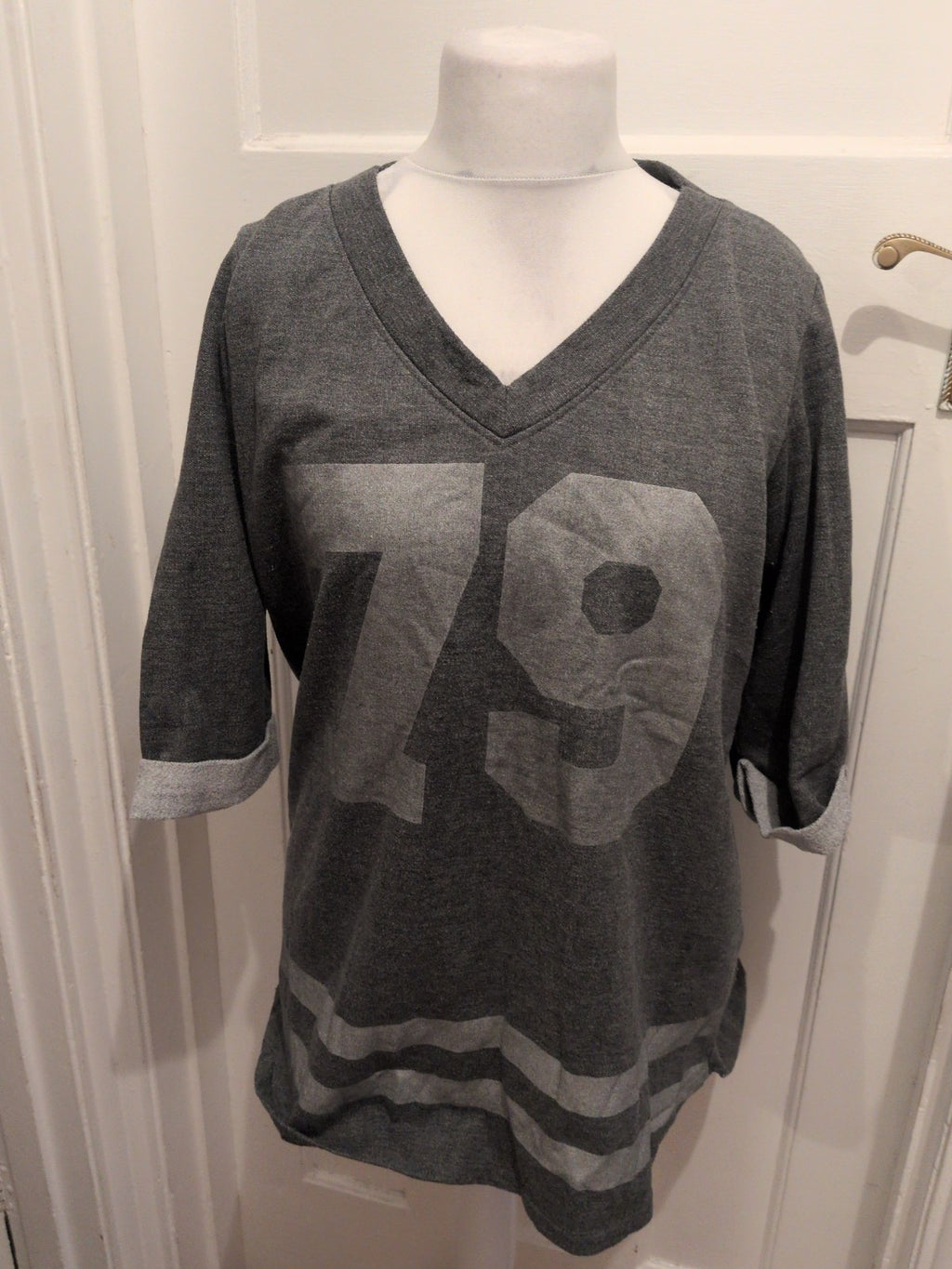 Rainbow 44/46 Grey Print Pullover Jumper
