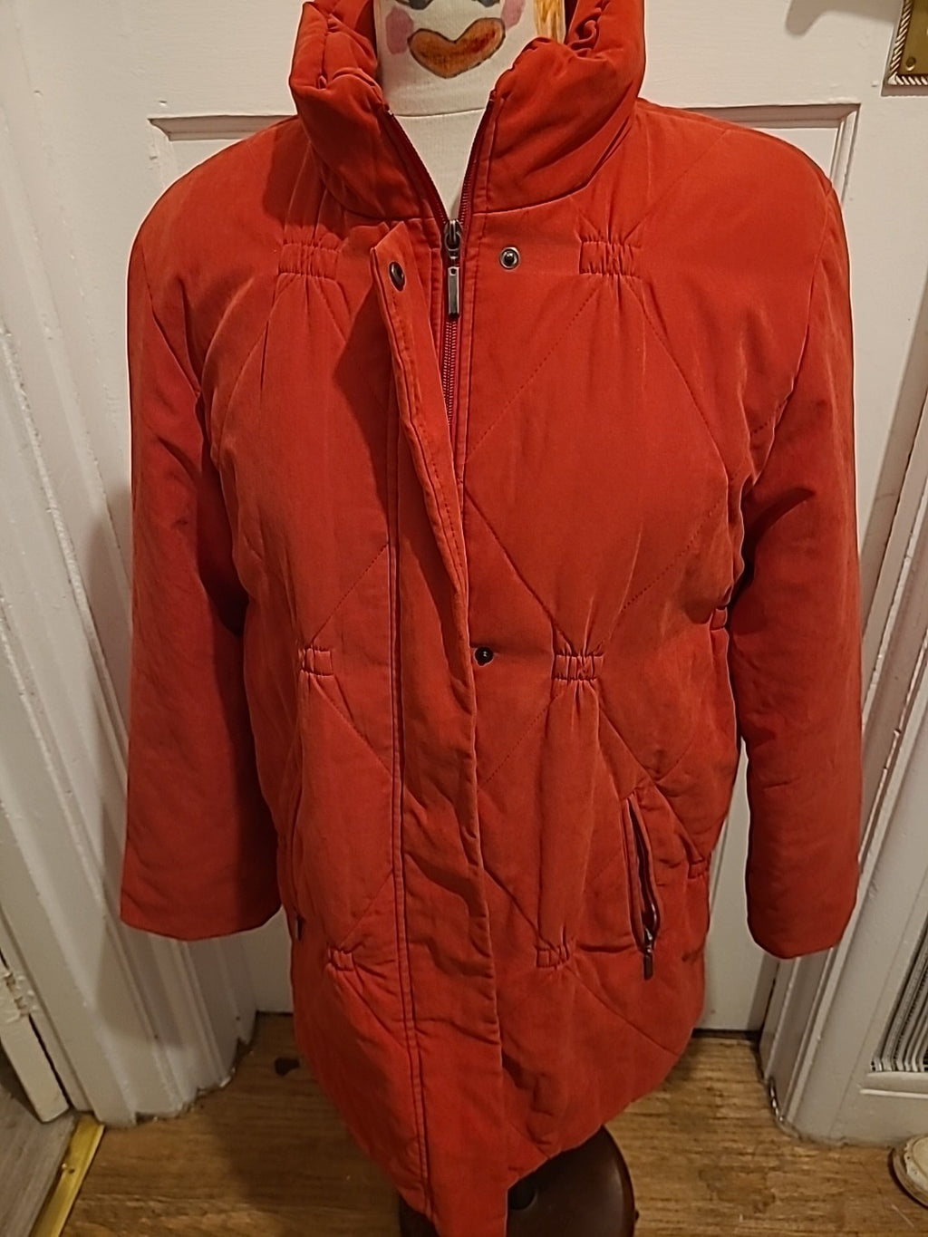 Ladies Concept Size Large Red Lined Coat