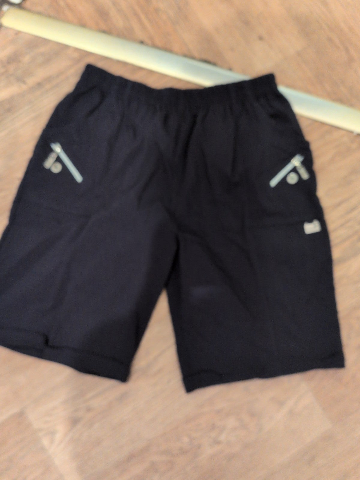 T4 Navy Elasticated Shorts