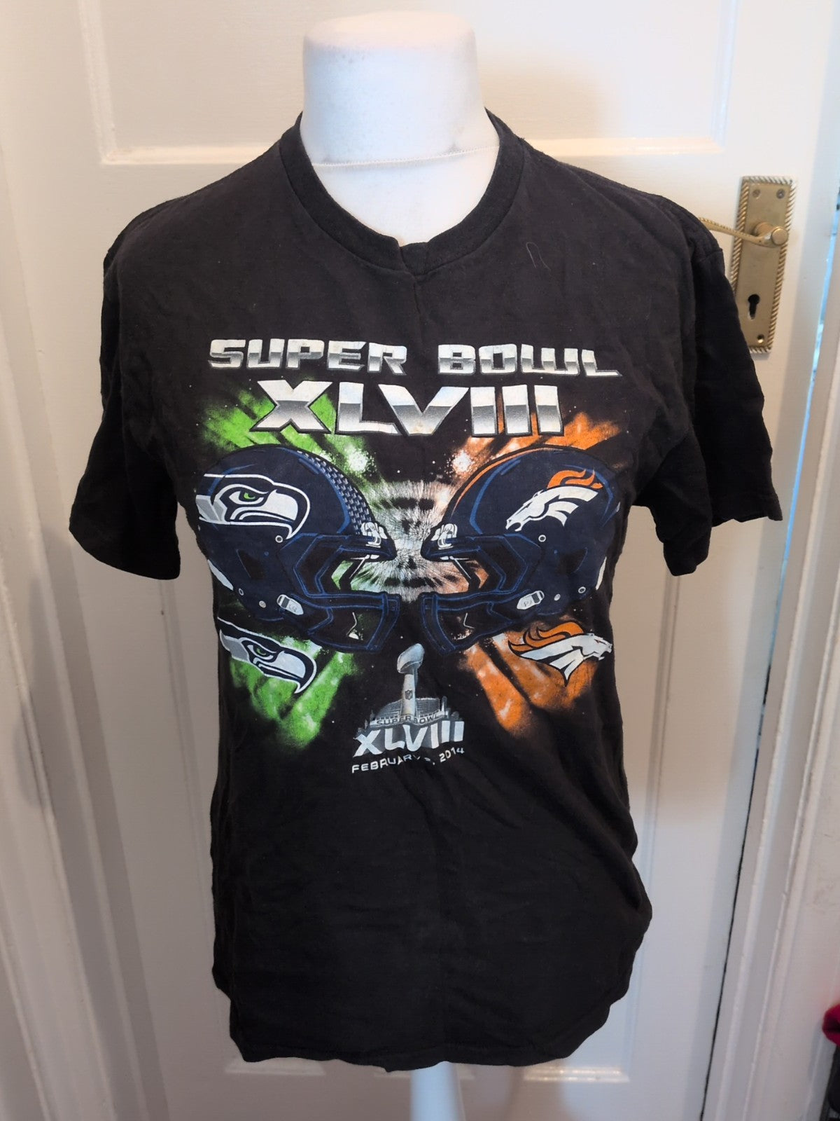 Mens NFL Team Apparel Super Bowl Size M Short Sleeve T-shirt