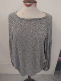 Tu 18 Grey Fleck Long Sleeve With Diamante Jumper