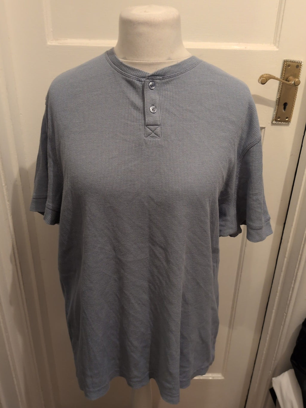TU Large Blue Short Sleeve Pyjama Top