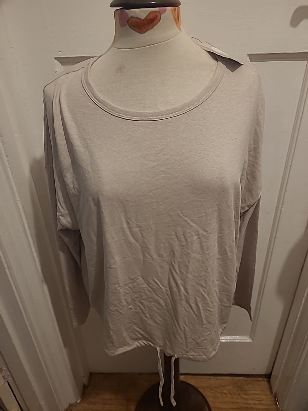 Brand New Tu Size 18 Beige Long Sleeve Blouse