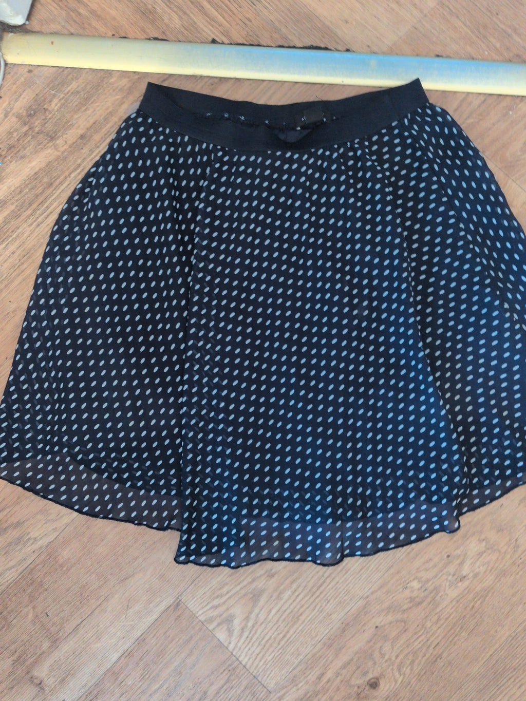 Primark 12 Polkadot Lined Short Skirt Elasticated