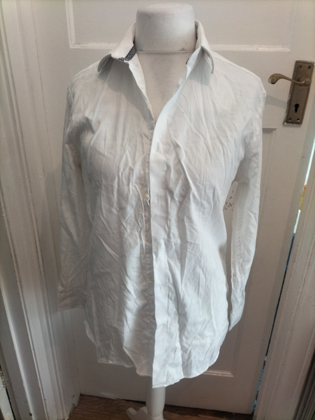 Next Signature 16" Slim Fit White Long Sleeve Shirt