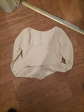 Ladies Size M Pale Beige Ribbed Nylon Top