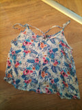 Ladies Divided Size 8 Multi Floral V Neck Sleeveless Cami