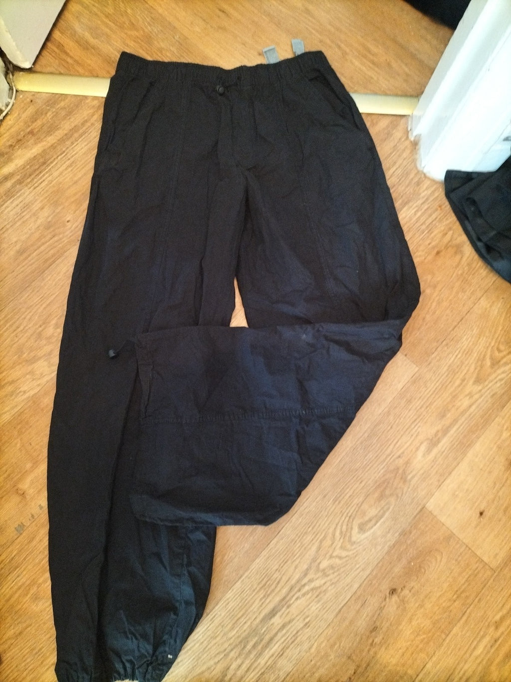 Zara Medium Black Shower Proof Trousers Elasticated