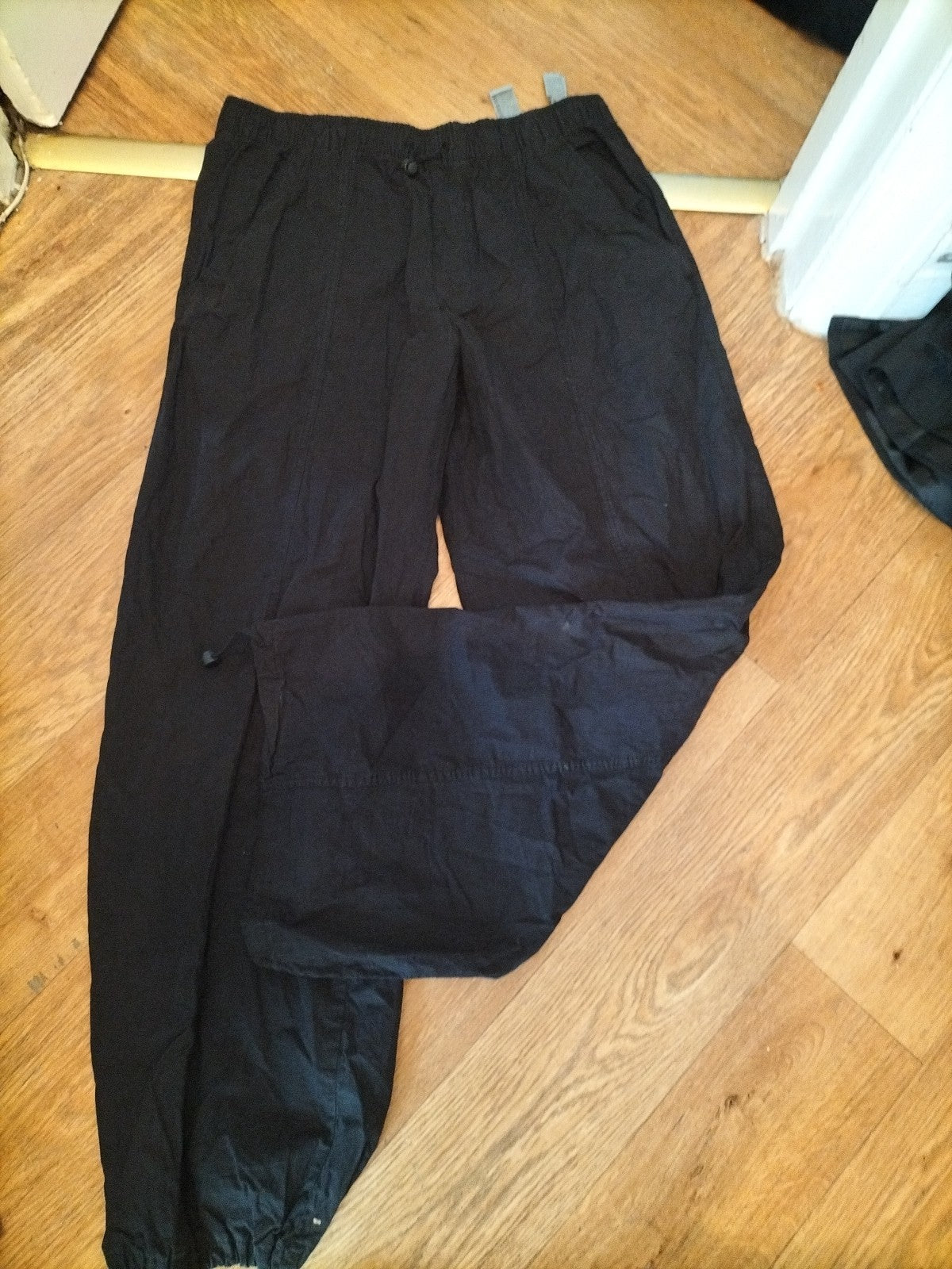 Zara Medium Black Shower Proof Trousers Elasticated