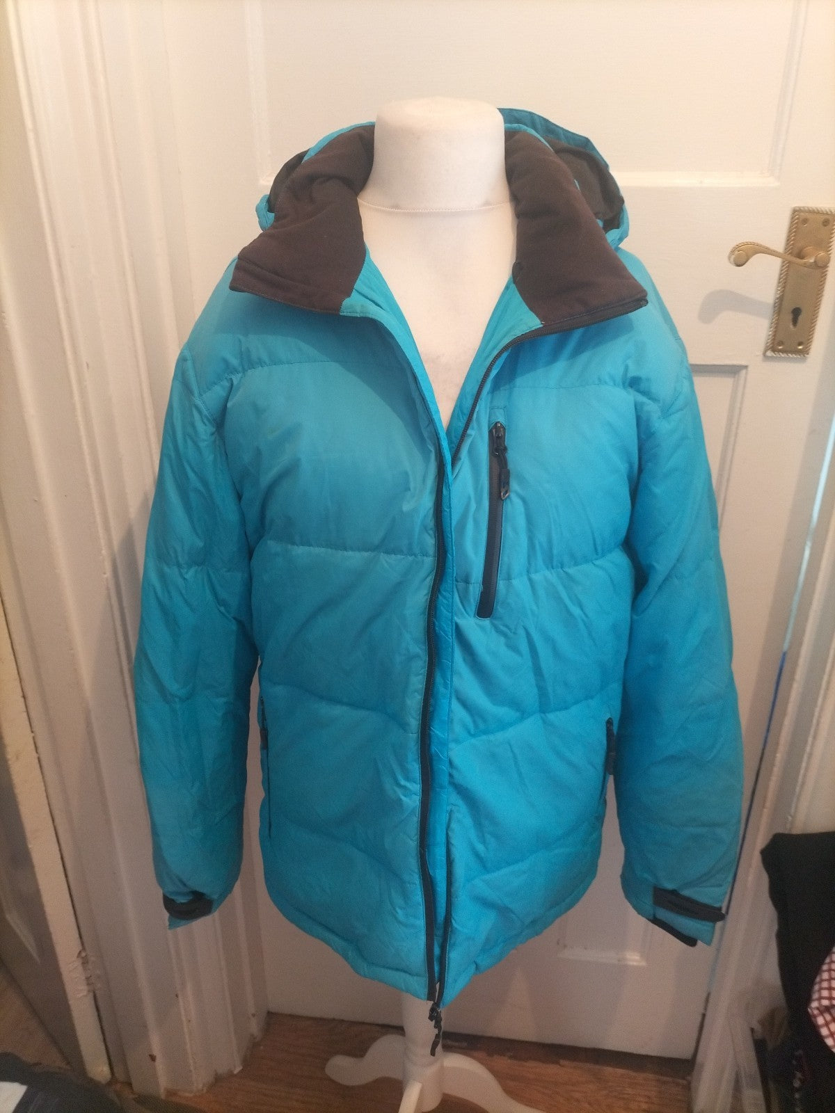 Trespass Large Blue Puffer Coat Weatherproof