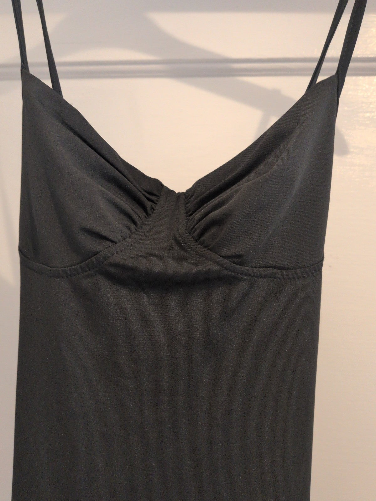 Ladies Size Medium Black Pencil Dress Strappy