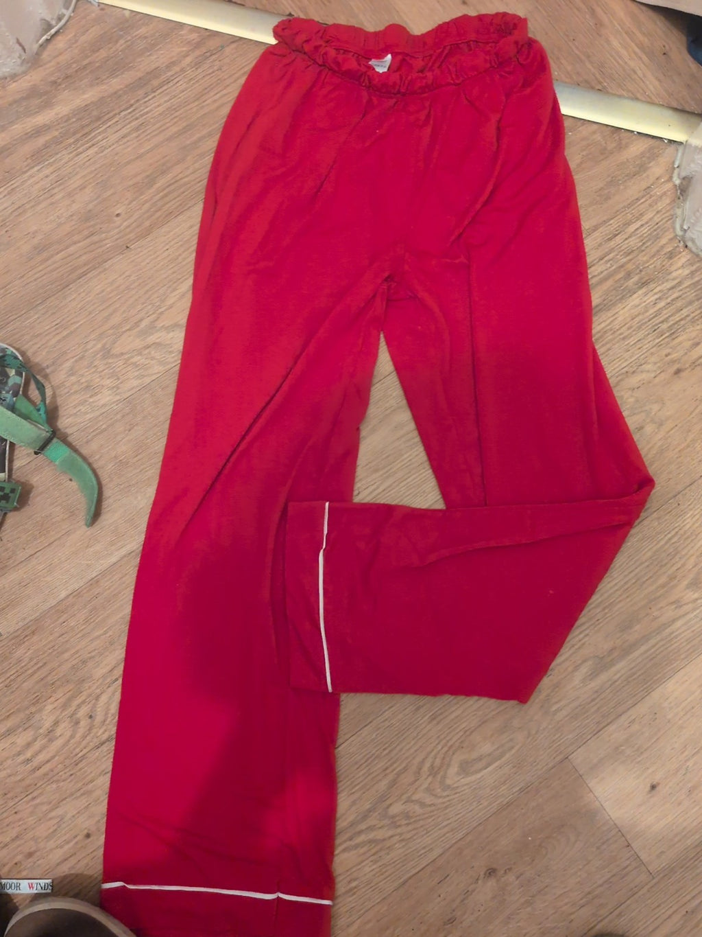 Primark Small Red Pyjama Bottoms Bobbled