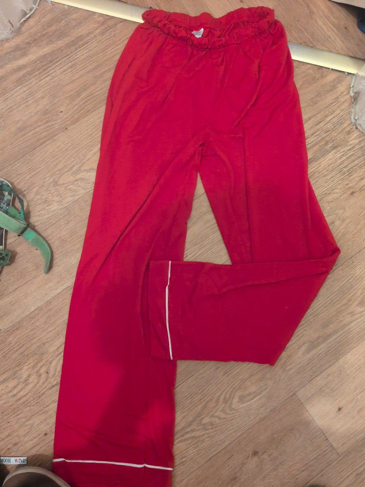 Primark Small Red Pyjama Bottoms Bobbled