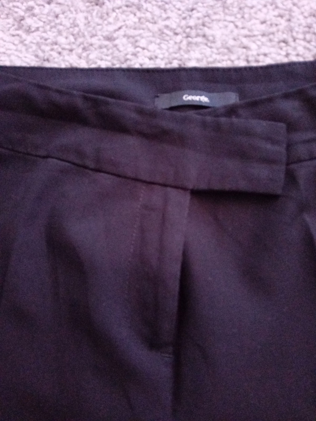 Ladies Black Size 14 Short Trousers Wide Leg Free Delivery