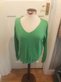 Ladies Next Size 8 Green Long Sleeved Pullover Lightweight Jumper
