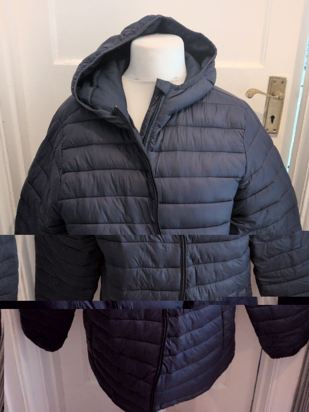 Livergy 46" Navy Long Sleeve Puffer Full Zip