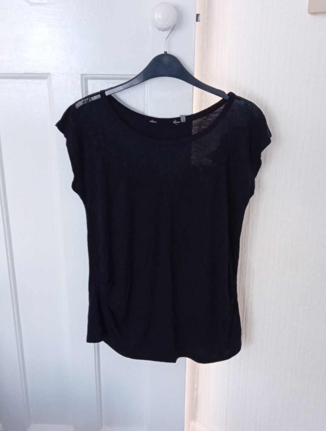 Ladies Newlook Maternity Size 10 Black Top