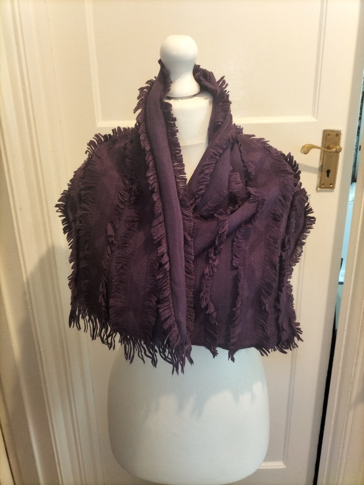 Ladies Burberry Purple Scarf